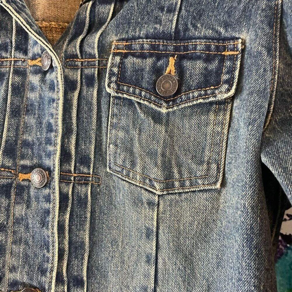Gap Vintage Y2K Denim Trucker Jacket Size Medium 100% Cotton - Picture 5 of 6